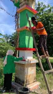 Pengecatan Gapura Desa Buket Panyang Dua